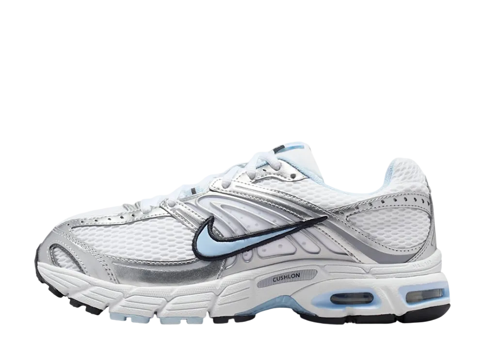 ナイキ ウィメンズ エアマックス モト 2K "ホワイト/メタリックシルバー/ブラック/ハイドロジェンブルー"