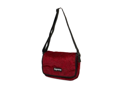 Supreme Velvet Small Messenger Bag "Red Leopard"