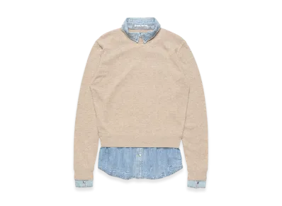 Acne Studios Layered Wool Sweater "Beige"