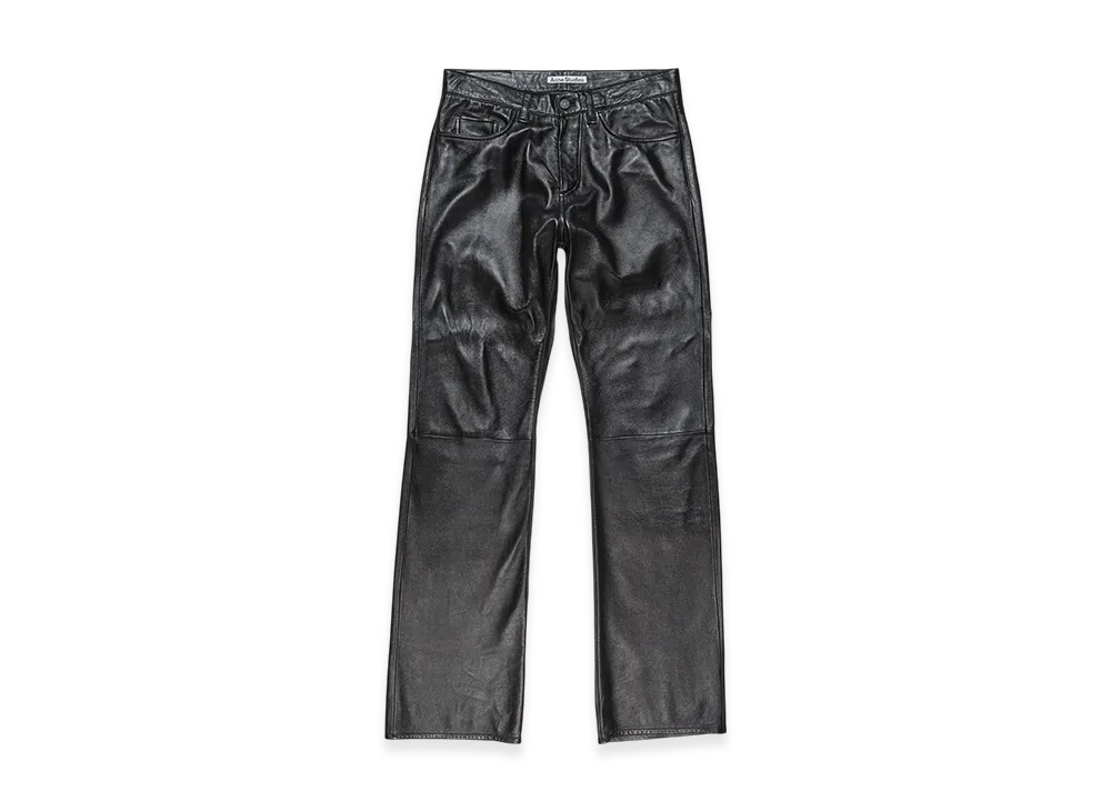 Acne Studios Leather Trousers - Regular Fit "Black"