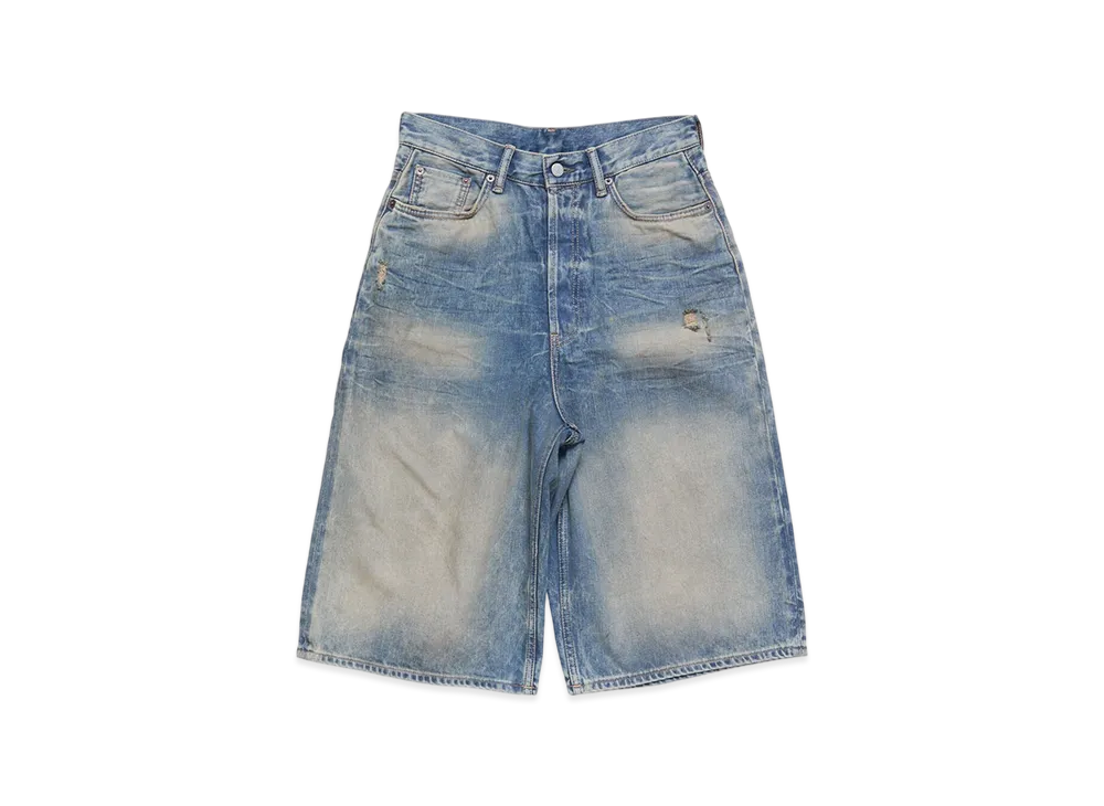 Acne Studios Denim Shorts - Loose Fit "Mid Blue"