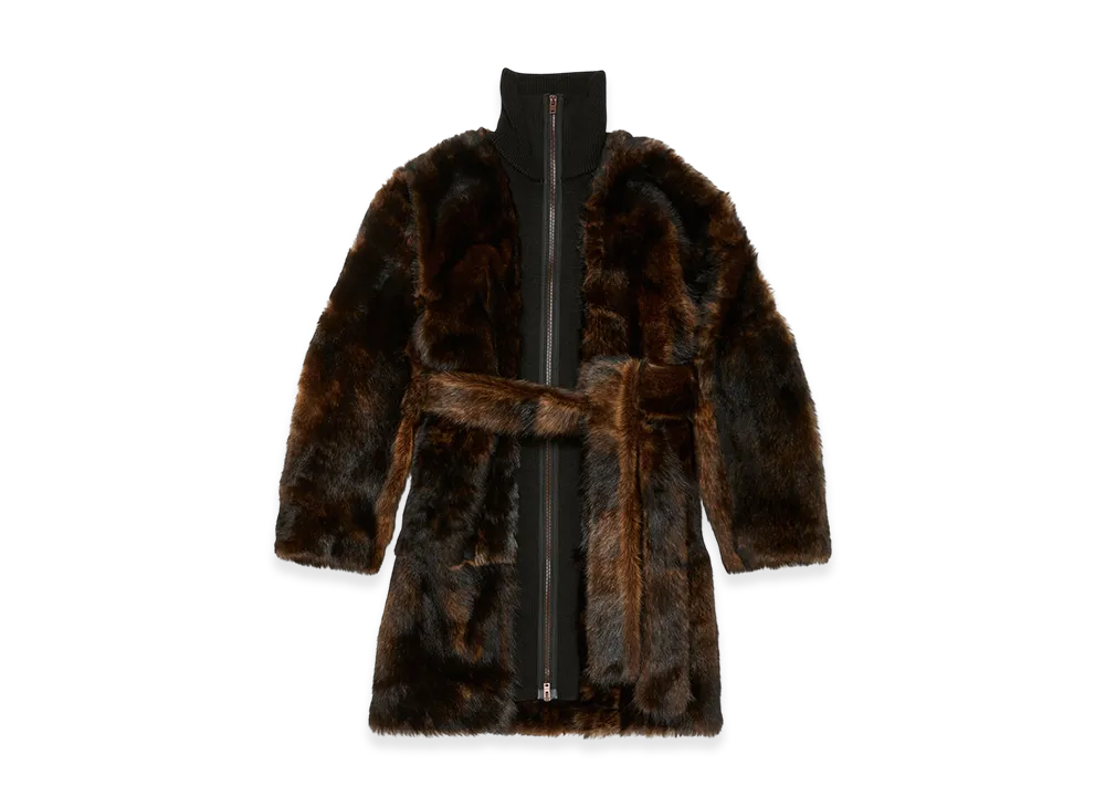 Acne Studios Layered Leather Jacket "Brown"