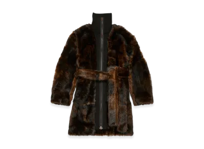 Acne Studios Layered Leather Jacket "Brown"