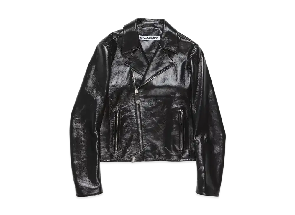 Acne Studios Leather Biker Jacket "Black"