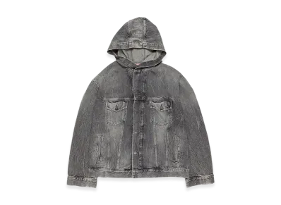 Acne Studios Hooded Denim Jacket "Washed Black"