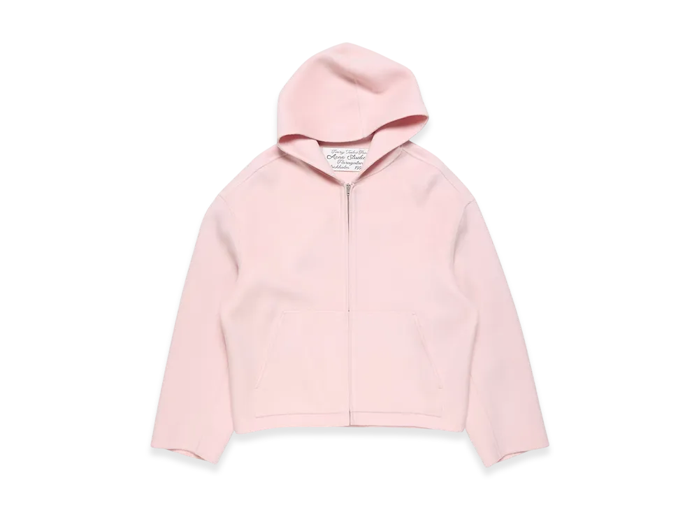 Acne Studios Cashmere Hooded Jacket "Baby Pink"