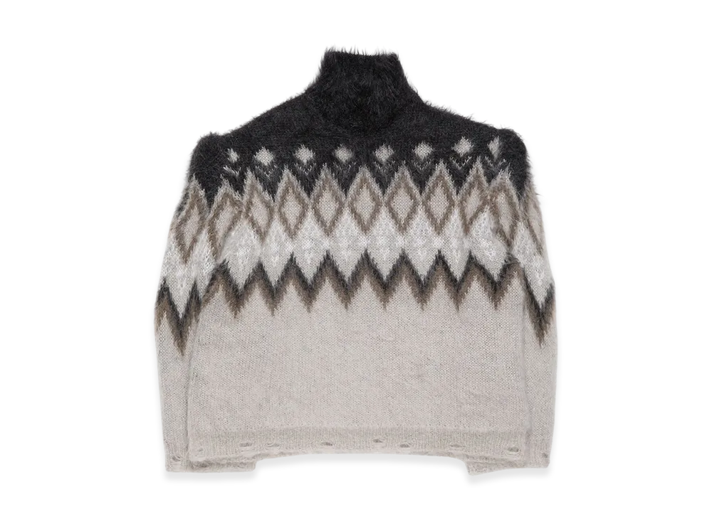 Acne Studios Padded Wool Knit Runway Show "Multi Grey"