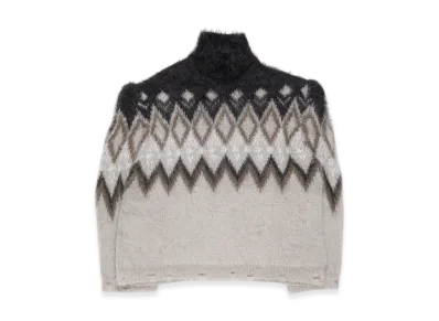 Acne Studios Padded Wool Knit Runway Show "Multi Grey"