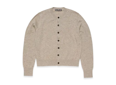 Acne Studios Fitted Cardigan - Yak Wool "Greige Melange"