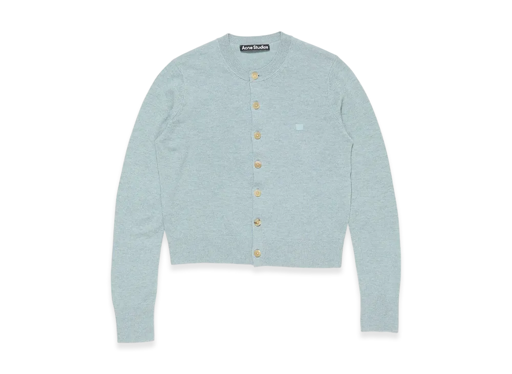 Acne Studios Fitted Cardigan - Yak Wool "Dusty Blue"