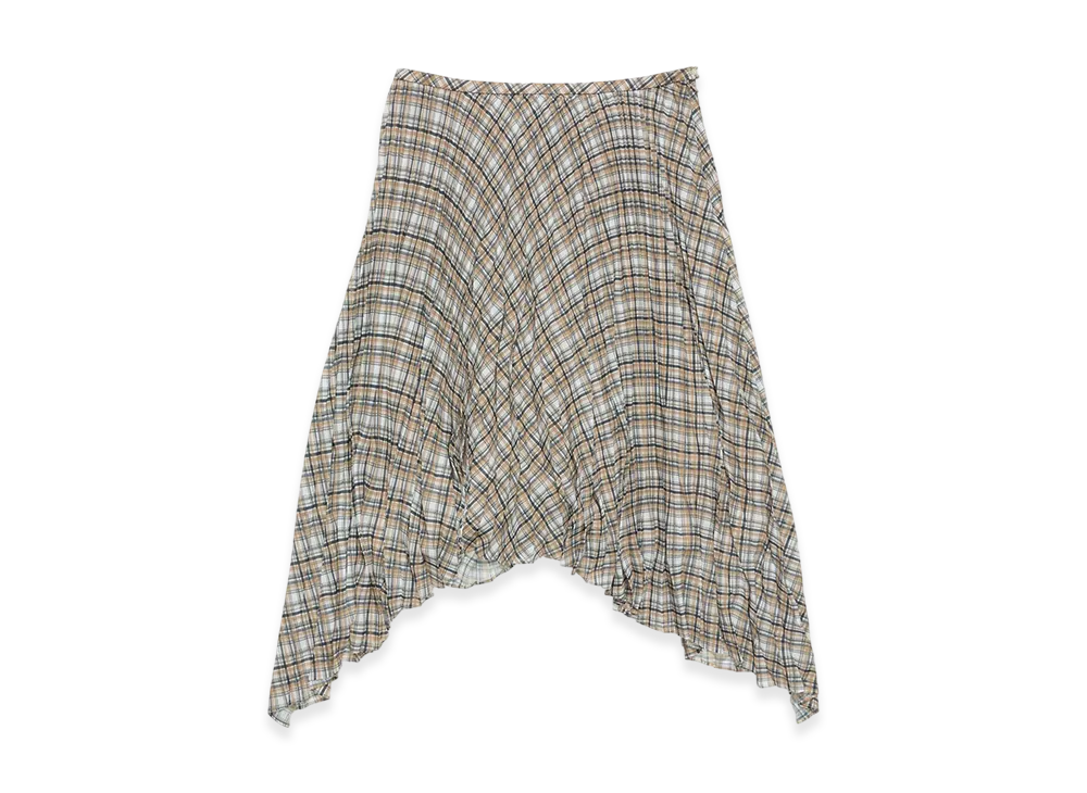 Acne Studios Check Long Skirt "Grey"