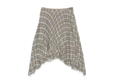 Acne Studios Check Long Skirt "Grey"