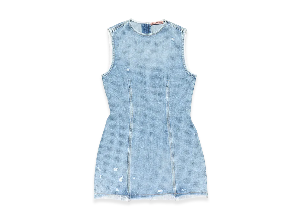 Acne Studios Rhinestone Mini Dress "Light Blue"