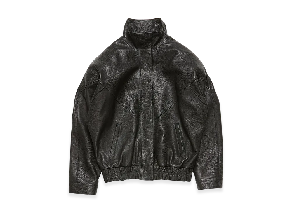 Acne Studios Leather Logo Jacket "Black"