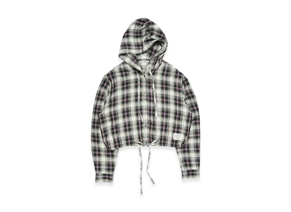 Acne Studios Hooded Overshirt "Black Green"