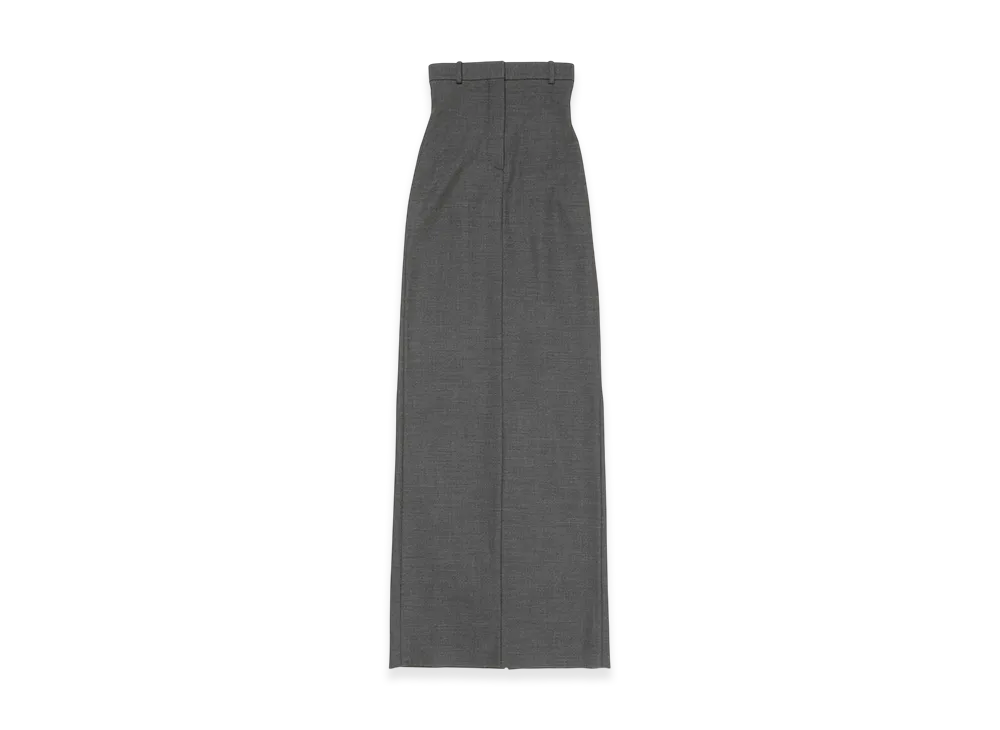 Acne Studios Wool Long Skirt Runway Show "Dark Grey Melange"
