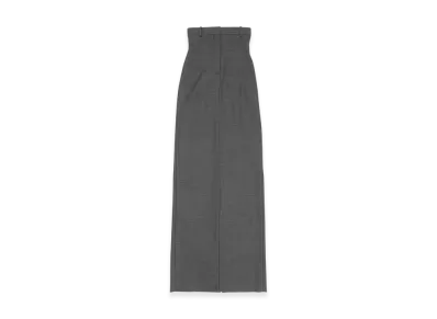 Acne Studios Wool Long Skirt Runway Show "Dark Grey Melange"