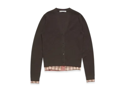 Acne Studios Layered Cardigan "Dark Brown"