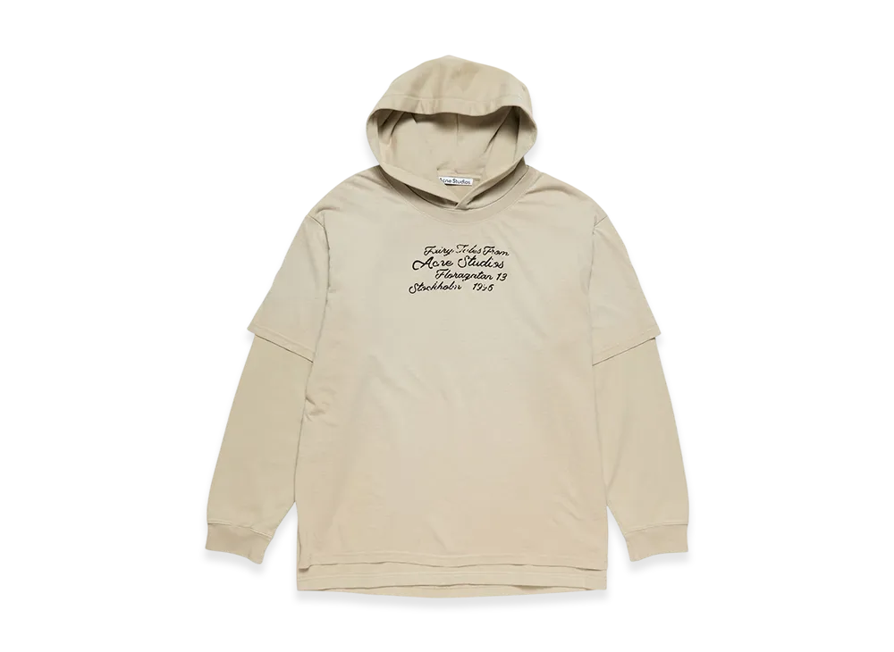 Acne Studios Layered Sweatshirt "Faded Beige"