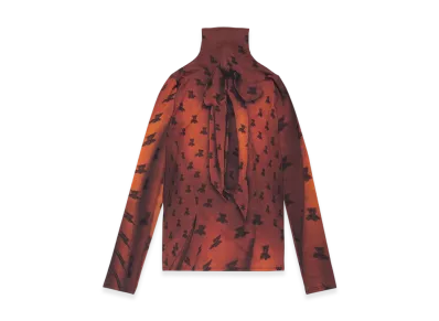 Acne Studios Fitted Printed T-Shirt Runway Show "Rust Brown"