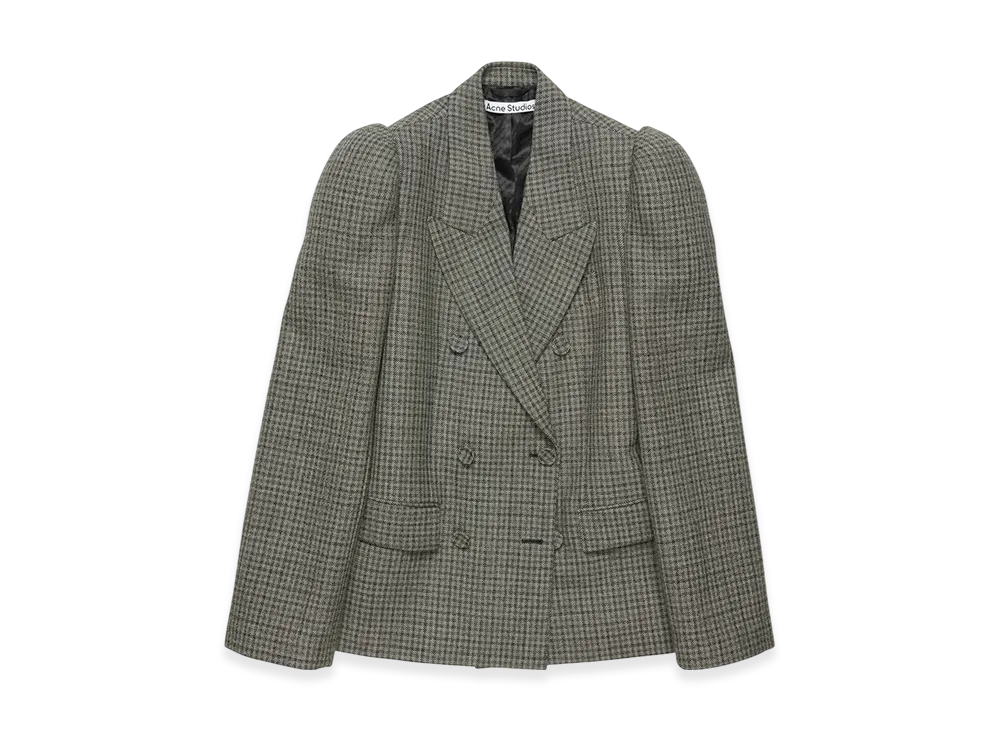 Acne Studios Double Breasted Suit Jacket Runway Show "Black White"