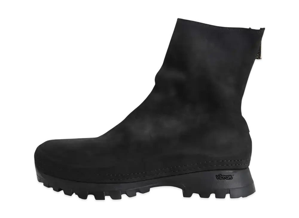 GUIDI VS Back Zip Boots "Black" (COMOLI Exclusive)