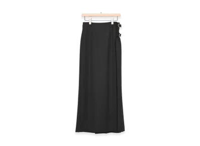 COMOLI Black Scottish Skirt "Black"