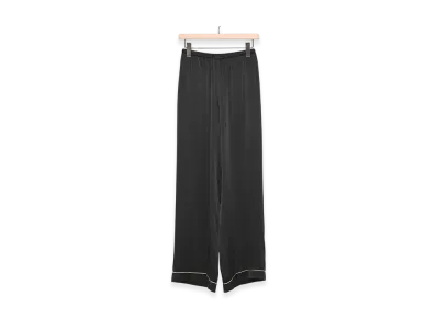 COMOLI Silk Pajama Pants "Black"