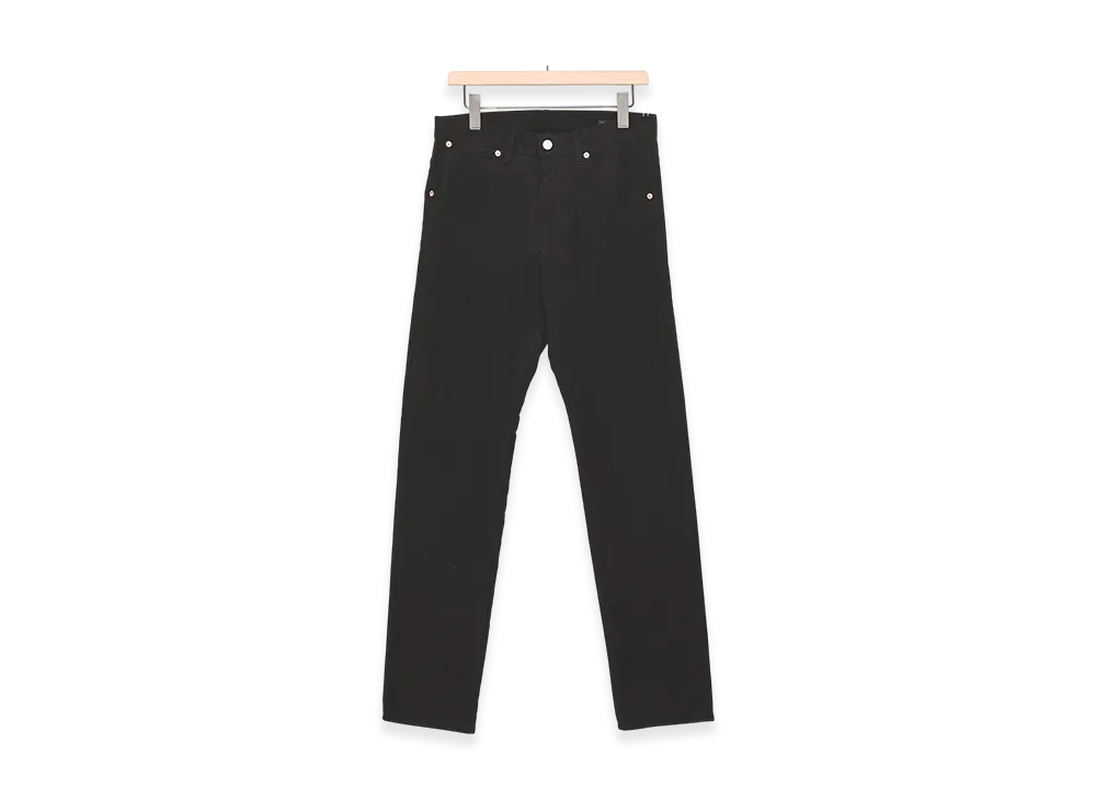COMOLI Moleskin 5-Pocket Pants "Black"