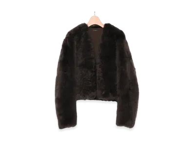 COMOLI Fur Bolero "Brown"