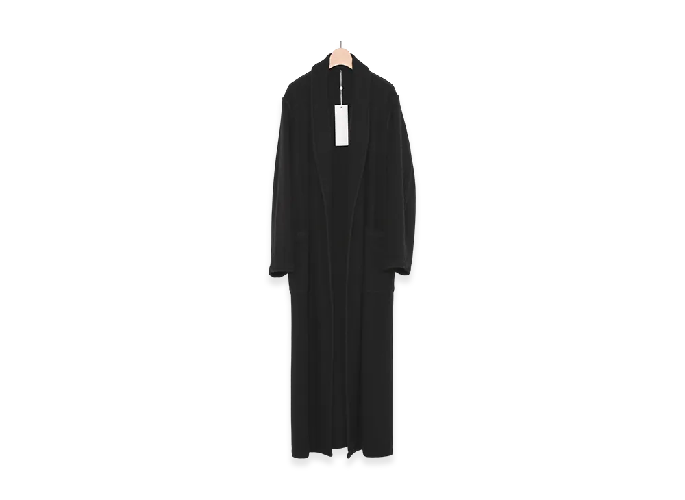 COMOLI Cashmere Robe Coat "Black"
