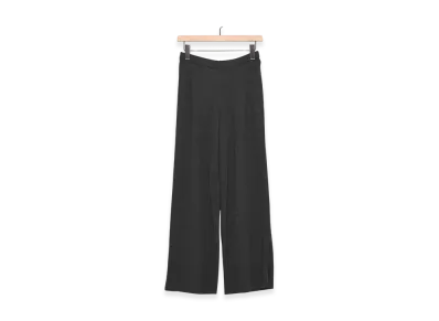 COMOLI Cashmere Silk Knit Pants "Charcoal"