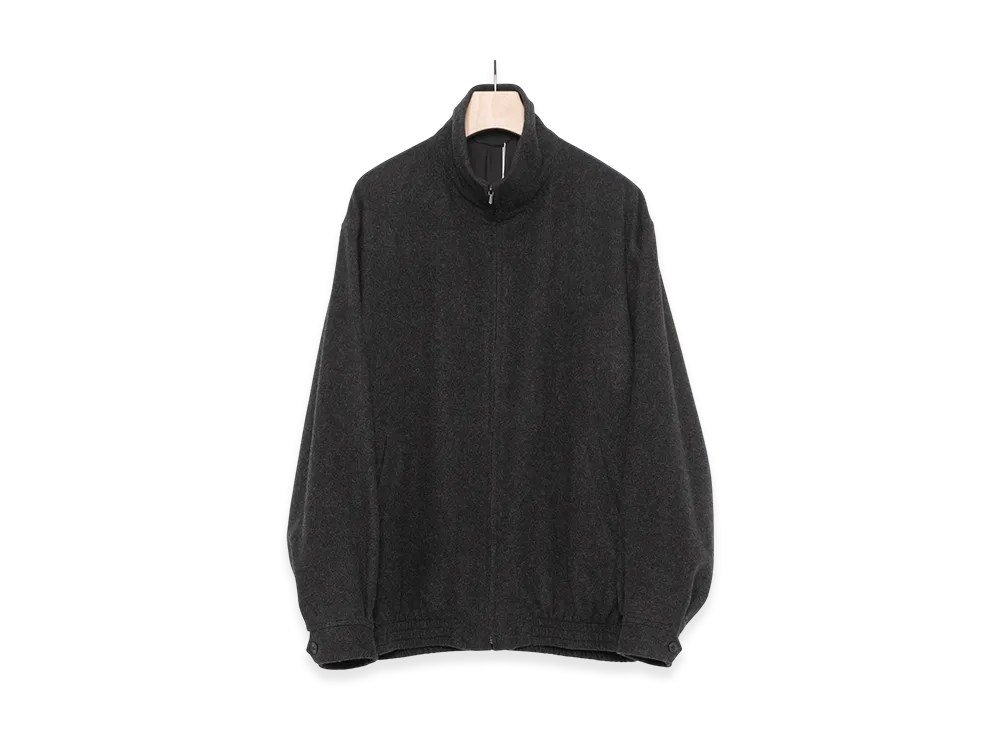 COMOLI Cashmere Track Jacket "Charcoal"