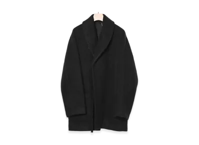 COMOLI Cashmere Shawl Collar Coat "Black"