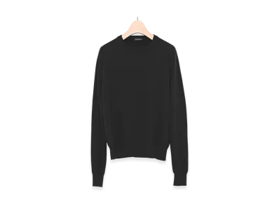 COMOLI Cashmere Crew Neck Knit "Black"