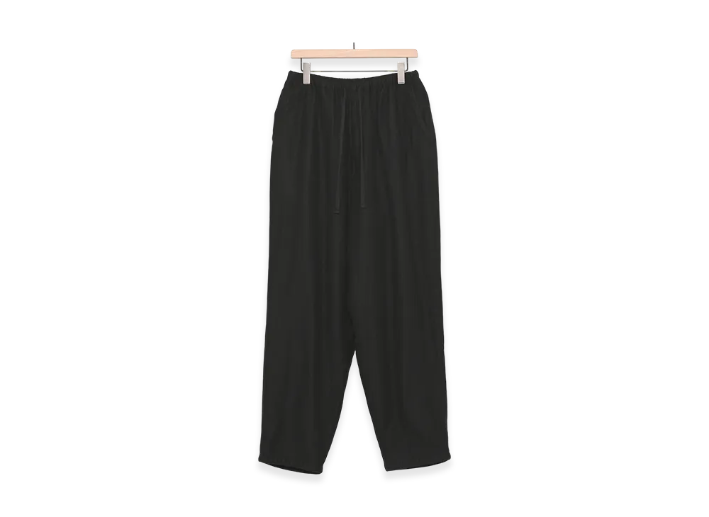 COMOLI Cashmere Silk Tapered Pants "Black"