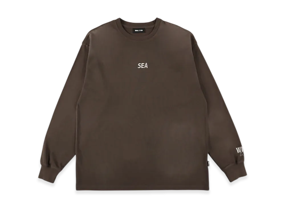 WIND AND SEA Sulfur Dyeing Logo L/S Tee "Brown"