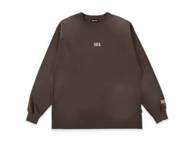 WIND AND SEA Sulfur Dyeing Logo L/S Tee "Brown"
