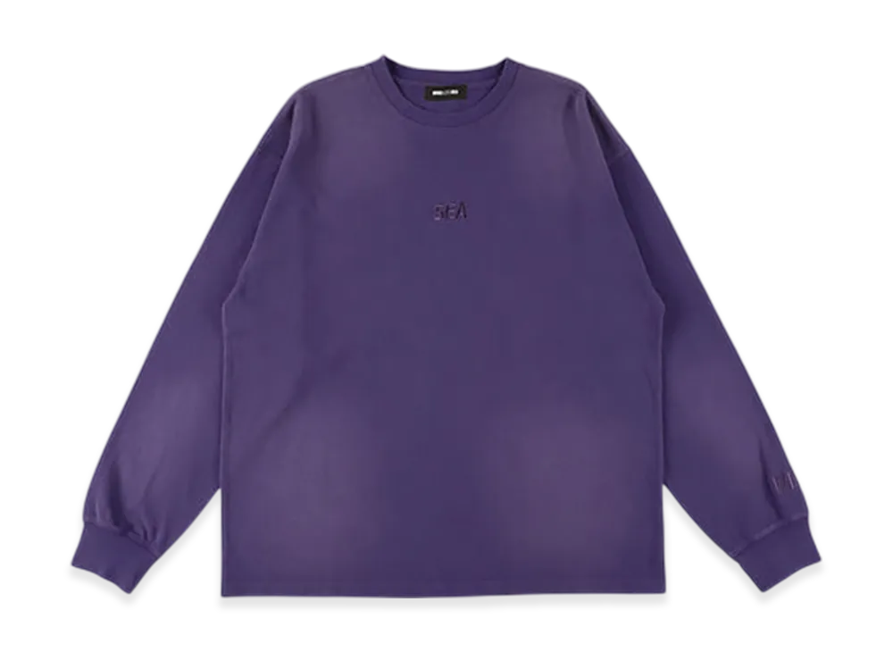WIND AND SEA Sulfur Dyeing Logo L/S Tee "Purple"