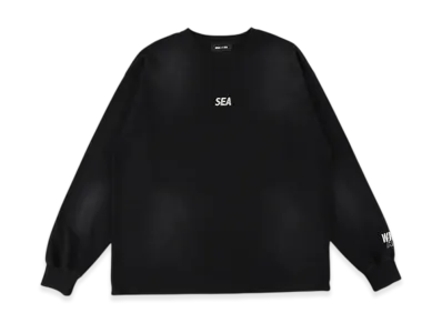 WIND AND SEA Sulfur Dyeing Logo L/S Tee "Black"