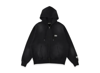 WIND AND SEA Sulfur Dyeing Logo Zip Sweatshirt "Black"