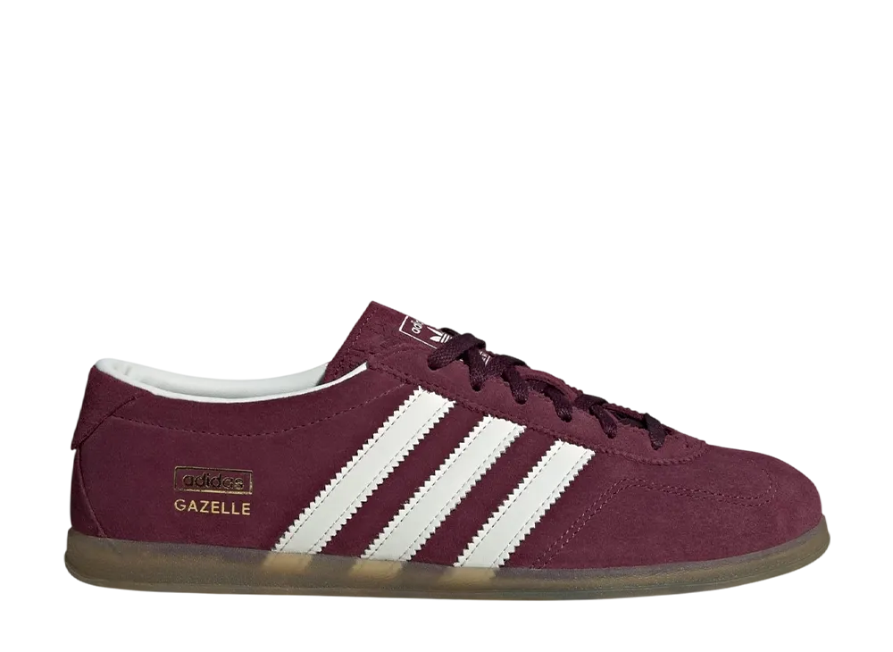 アディダス ウィメンズ ガゼル ロー プロ "マルーン/コアブラック/ガム"