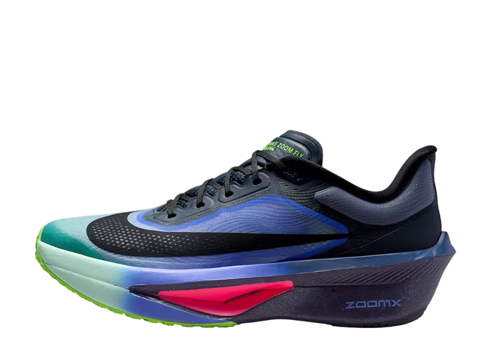 ナイキ ズーム フライ6 "ダークオブシディアン/レーサーブルー/エメラルドライズ/ブラック"