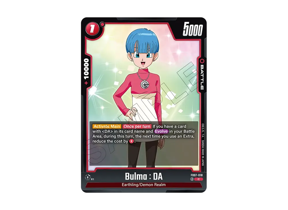 Bulma : DA C [FB07-018][EN](FUSION WORLD 