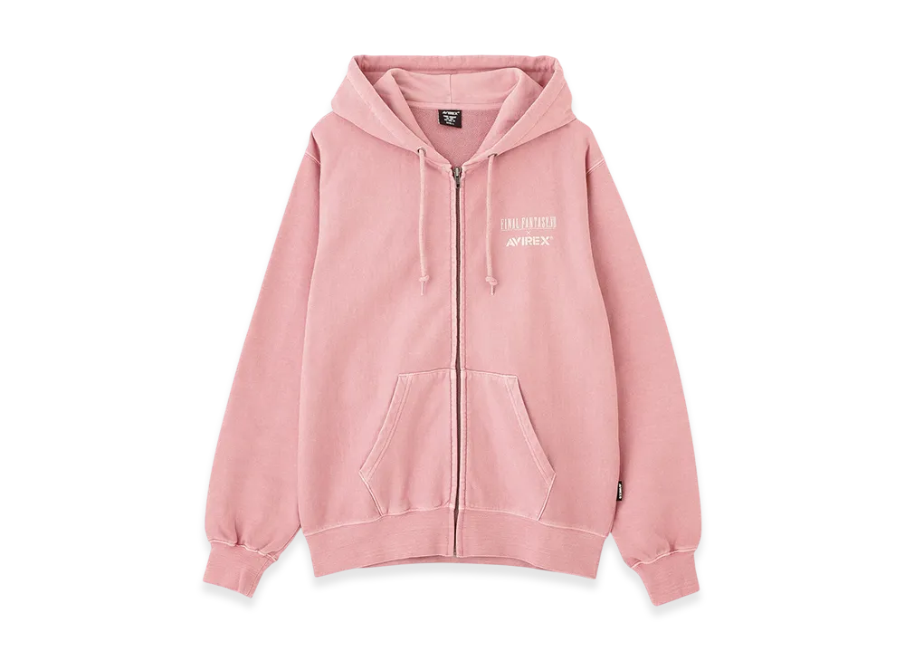AVIREX x Final Fantasy VII Remake Zip Up Hoodie "Chocobo" "Pink"