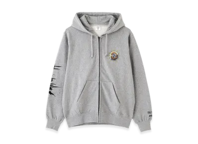 AVIREX x Final Fantasy VII Remake Zip Up Hoodie "Seventh Heaven" "Gray"