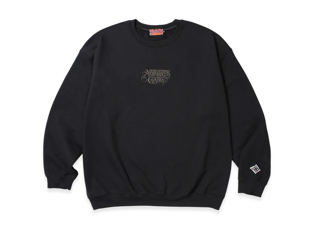 APHRODITEGANG Classic Logo Embroidery Sweat Shirt "Black/Charcoal"