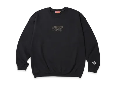 APHRODITEGANG Classic Logo Embroidery Sweat Shirt "Black/Charcoal"