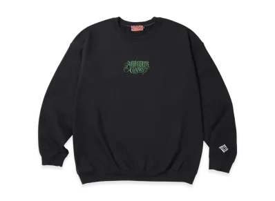 APHRODITEGANG Classic Logo Embroidery Sweat Shirt "Black/Green"