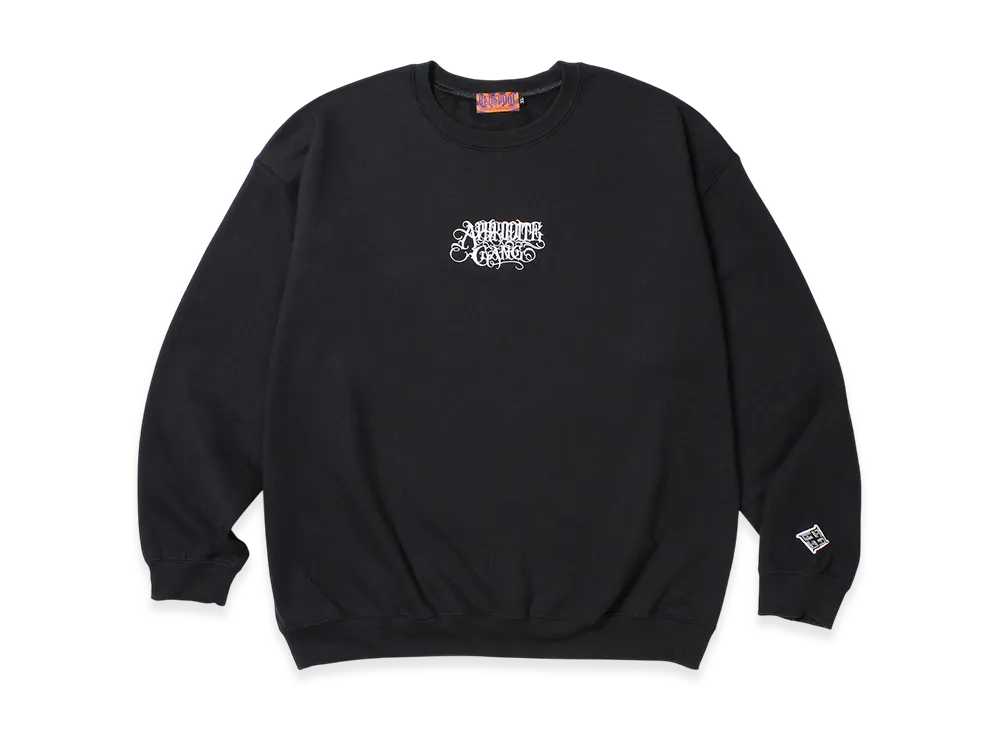 APHRODITEGANG Classic Logo Embroidery Sweat Shirt "Black/White"